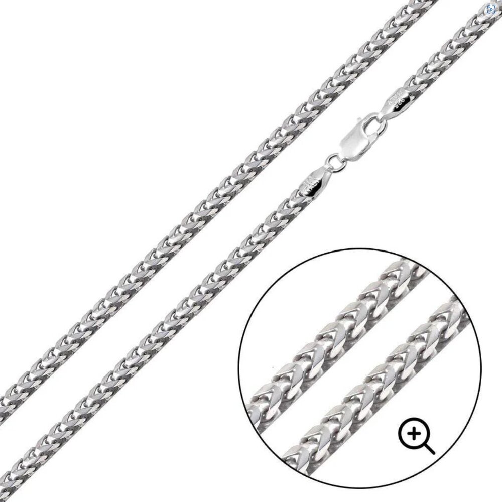 925 Sterling Silver Basic Oval DC Franco 4.2mm Bracelet 8 inches